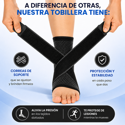 PasoSeguro™ | Tobillera de Compresión y Soporte 360°