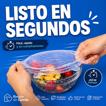 Tapas de silicona