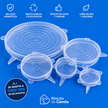 Tapas de silicona