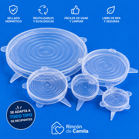 Tapas de silicona